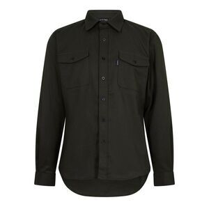 Capo Mens Logo Long-Sleeved Overshirt / Khaki
